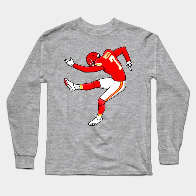 butker the football kicker Long Sleeve T-Shirt by rsclvisual